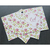 Cadeaukaartjes Eid mubarak -vintage rose 4 stuks I-Creations